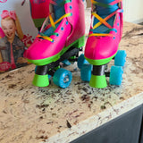 Circle Society Classic Adjustable Indoor & Outdoor Childrens Roller Skates - Adjustable Size 12-3