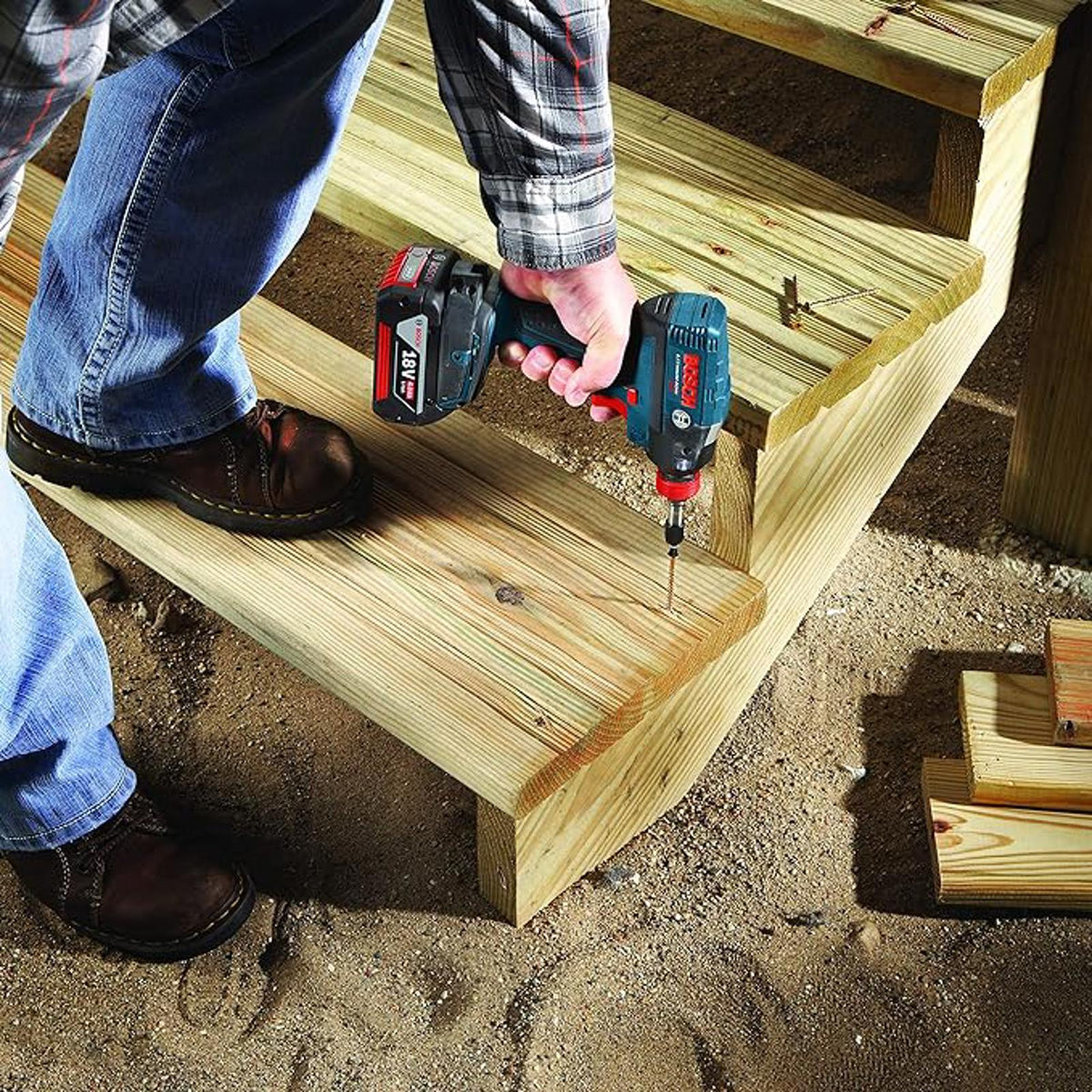 BOSCH ITSQ26B 6 In. Square #2 Impact Tough Screwdriving Bit Set