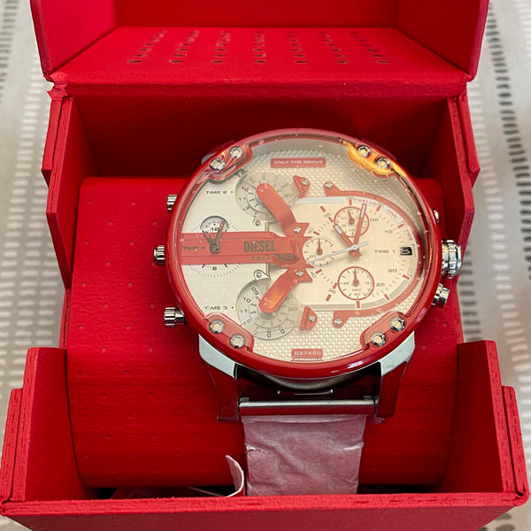 Diesel Mr Daddy 2.0 Men's Watch Red 55mm- New