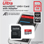 SanDisk 256GB Ultra microSDXC A1 UHS-I/U1