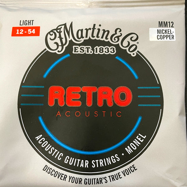 CF Martin & Co Retro Acoustic Guitar Strings MM12 Light