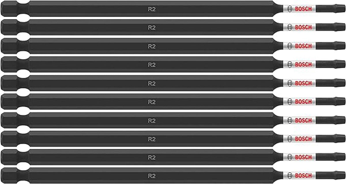 BOSCH ITSQ26B 6 In. Square #2 Impact Tough Screwdriving Bit Set