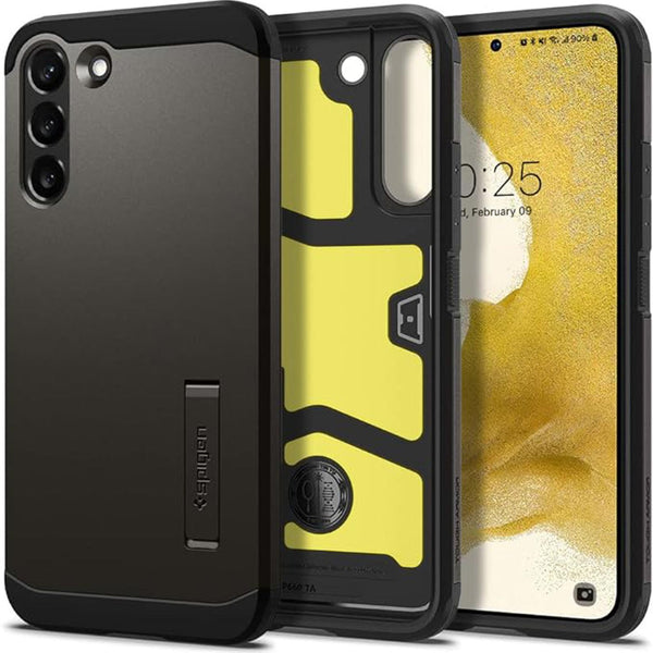 Spigen Tough Armour Designed for Samsung Galaxy S22 Case (2022) - Gunmetal