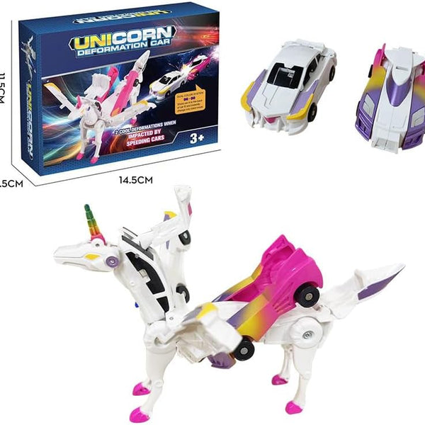 Collision Transforming Racing Car Set (New)