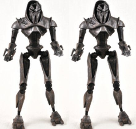2009 Diamond Select Battlestar Galactica Series 3 Razor Battle Damaged Cylons Exclusive Action Figure 2-Pack