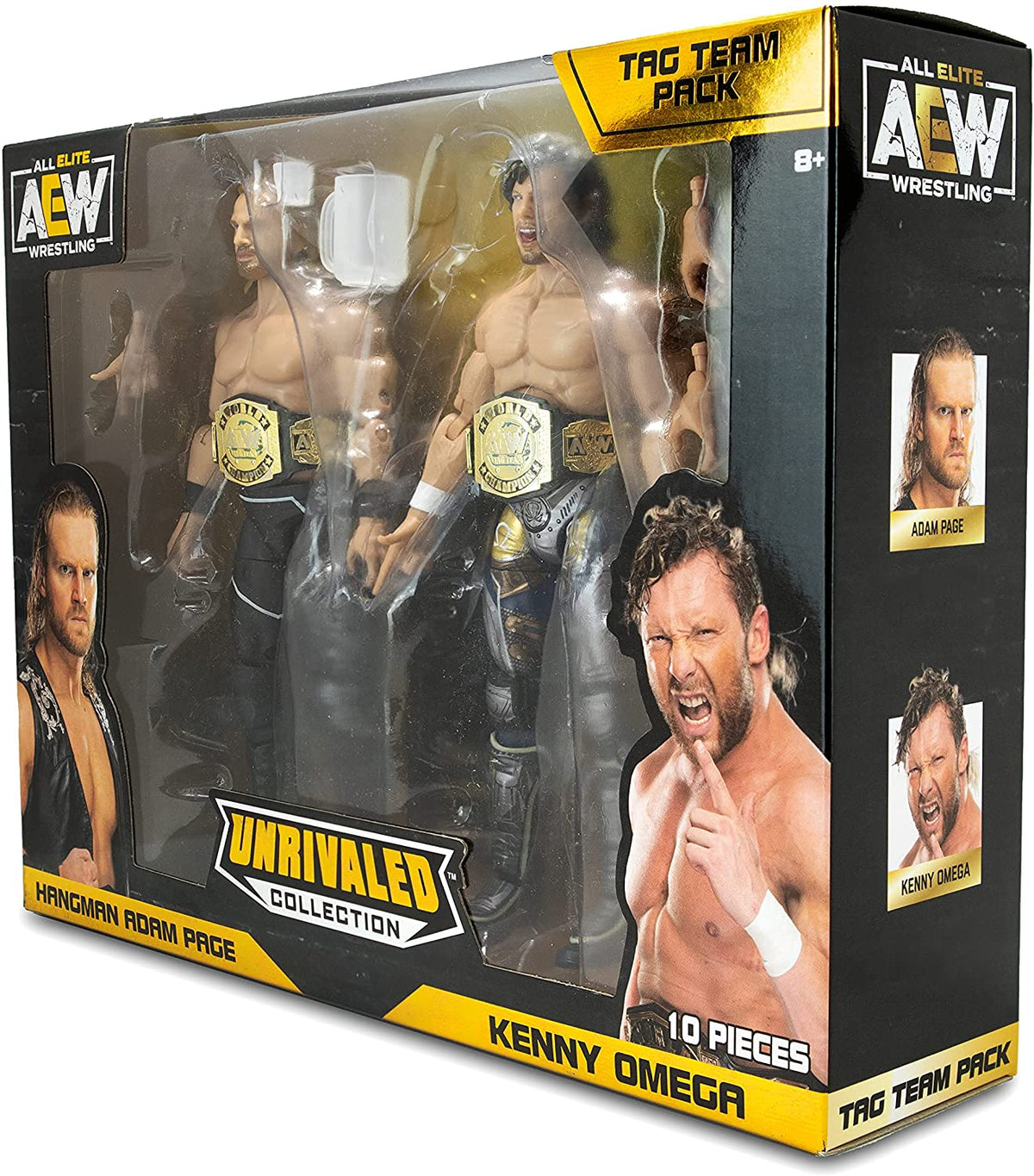 2021 All Elite Wrestling Unrivaled Adam Page / Kenny Omega Action Figure Set