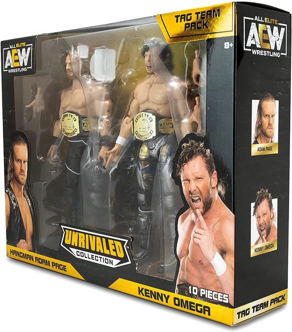 2021 All Elite Wrestling Unrivaled Adam Page / Kenny Omega Action Figure Set