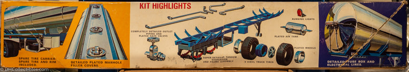 AMT Fruehauf "Plated" Tanker Semi Trailer 1/25 Scale Model Kit - RARE