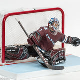 McFarlane NHL Sports Picks Series 10 David Aebischer Colorado Avalanche Red Jersey - Loose