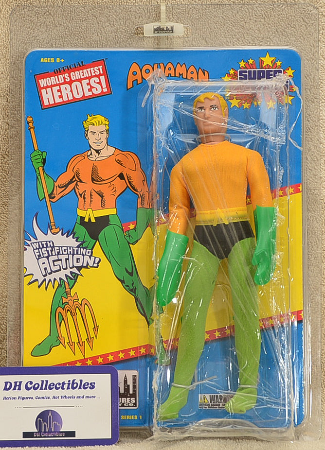 Figures Toy Co - World's Greatest Heroes - Aquaman Super Powers Series 1 Action Figure 8" Mego Retro