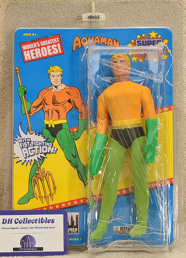 Figures Toy Co - World's Greatest Heroes - Aquaman Super Powers Series 1 Action Figure 8" Mego Retro