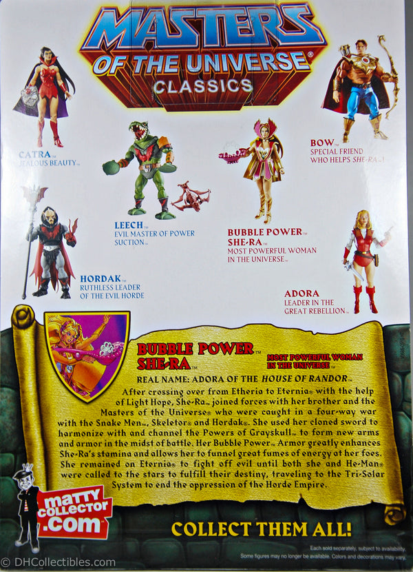 2011 Masters of the Universe Classics Bubble Power She-Ra Action Figure
