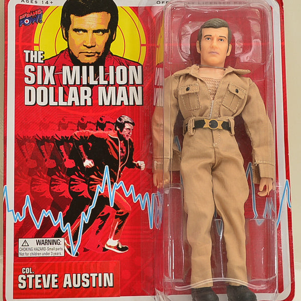2012 EMCE BIF BANG POW Six Million Dollar Man Col Steve Austin 8" Action Figure