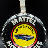 1968 Hot Wheels Redline Custom Barracuda Aqua Brown Interior