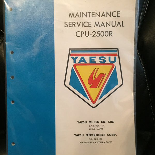 Yaesu CPU-2500R Service Manual