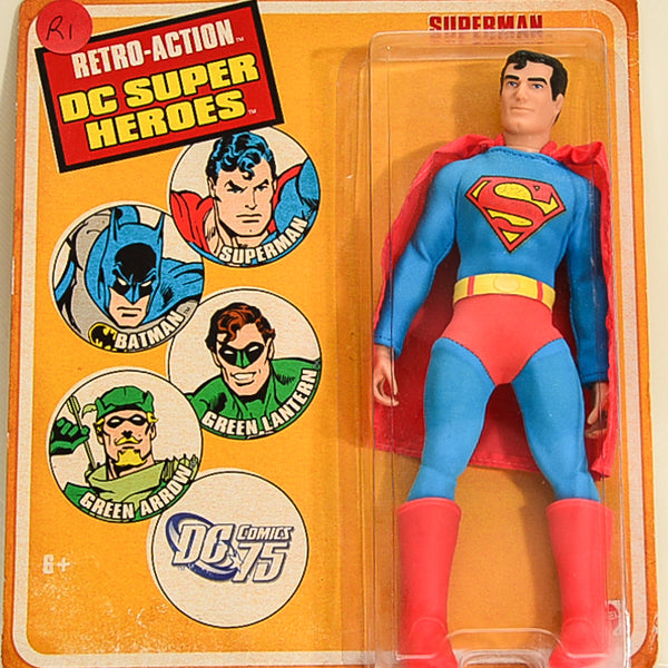 2009 DC Comic 75 Retro-Action DC Super Heroes Superman  Action Figure 8" RARE