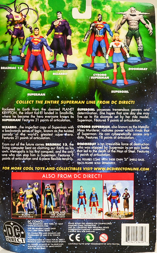 2003 DC Direct Superman Series 1 Bizarro Action Figure - RARE