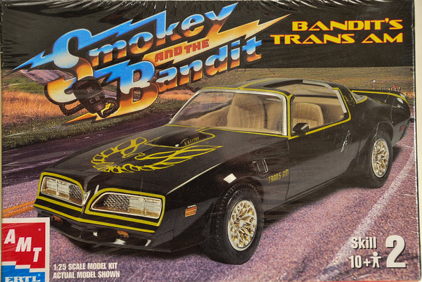 2001 AMT 1977 Pontiac Trans Am Smokey And The Bandit 1:25 Plastic Model Kit