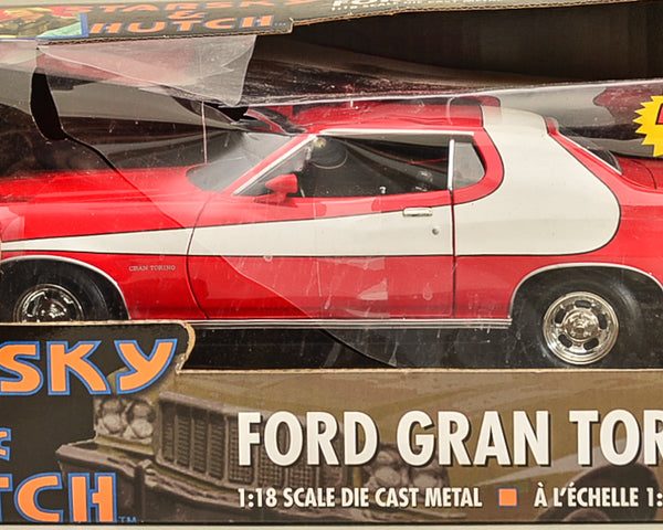 2002 AMT ERTL Starsky & Hutch Ford Gran Torino 1:18 Scale Die Cast Metal