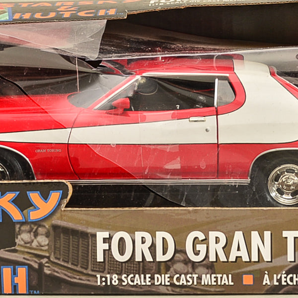 2002 AMT ERTL Starsky & Hutch Ford Gran Torino 1:18 Scale Die Cast Metal