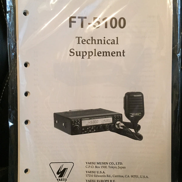 Yaesu FT-5100 Service Manual
