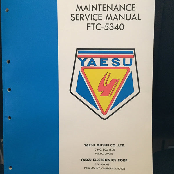 Yaesu FTC-5340 Service Manual