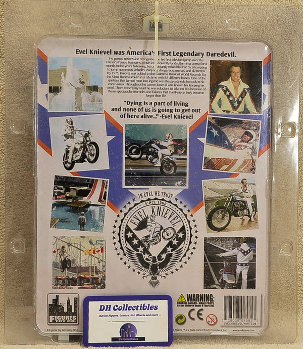 Figures Toy Co - Evel Knievel White - 8 inch Action Figure
