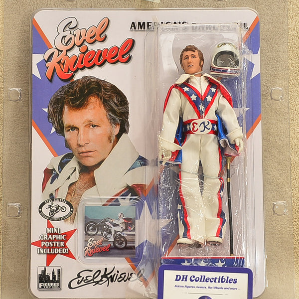 Figures Toy Co - Evel Knievel White - 8 inch Action Figure