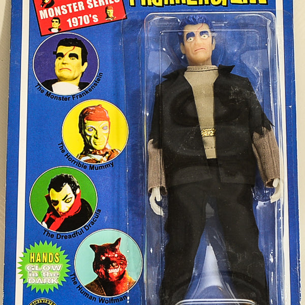 2004 Figures Toy Co Mad Monster Series 1970s Frankenstein 8" Mego Retro Action Figure RARE
