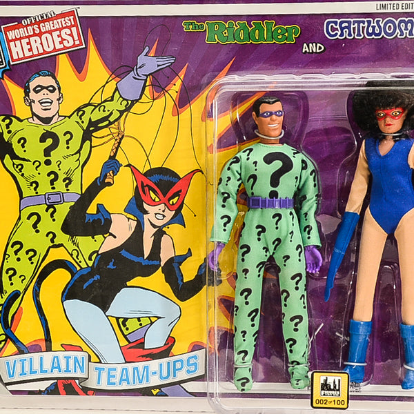 2015 DC Superhero Limited Edition Series 4 Two-Packs - *RARE* The Riddler & Catwoman 8" Action Figures