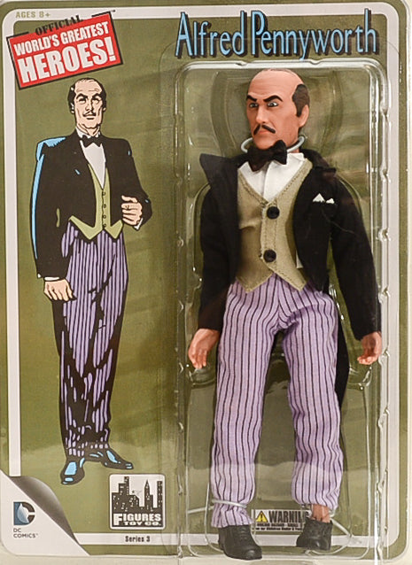 2014 Batman Limited Edition Alfred Pennyworth Retro 8" Action Figure RARE