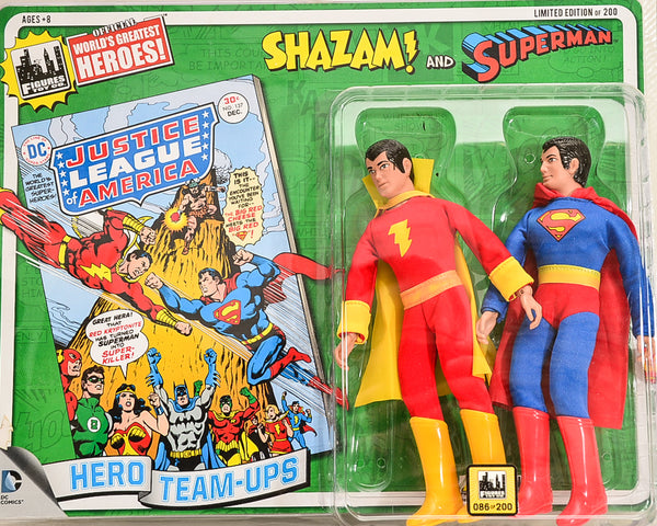 2014 DC Comics Series 1 Hero Team-ups Two Pack - Shazam and Superman  Limited Edition Action Figures