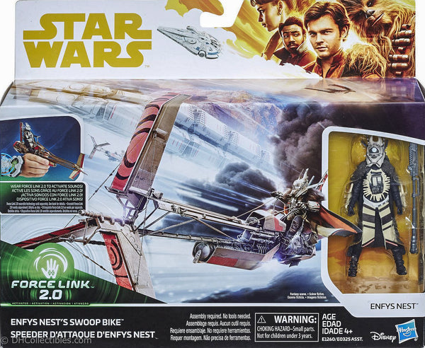 2017 Hasbro Star Wars The Black Series Enfys Nest & Enfys Nest’s Swoop Bike