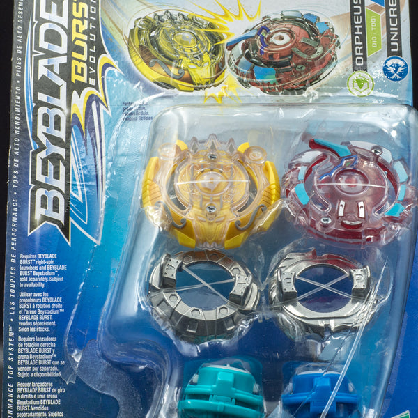 Beyblade Burst Evolution Dual Pack Orpheus and Unicrest U2
