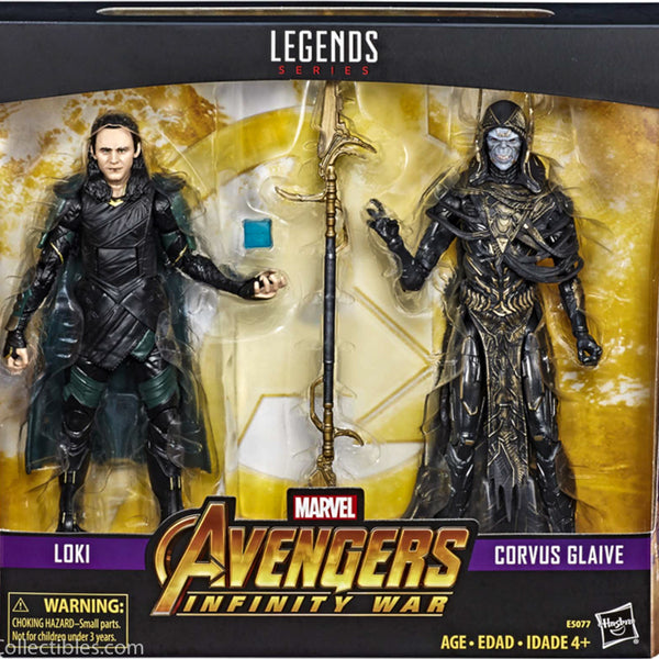 2018 Hasbro Marvel Legends Infinity War Loki & Corvus Glaive Action Figures