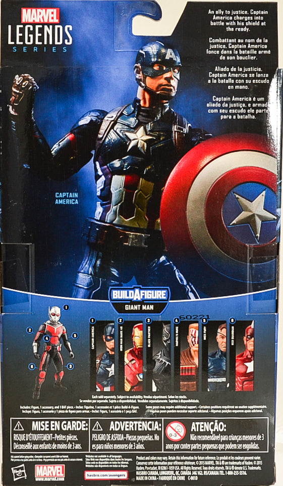2015 Marvel Civil War Captain America Action Figure BAF Giant Man