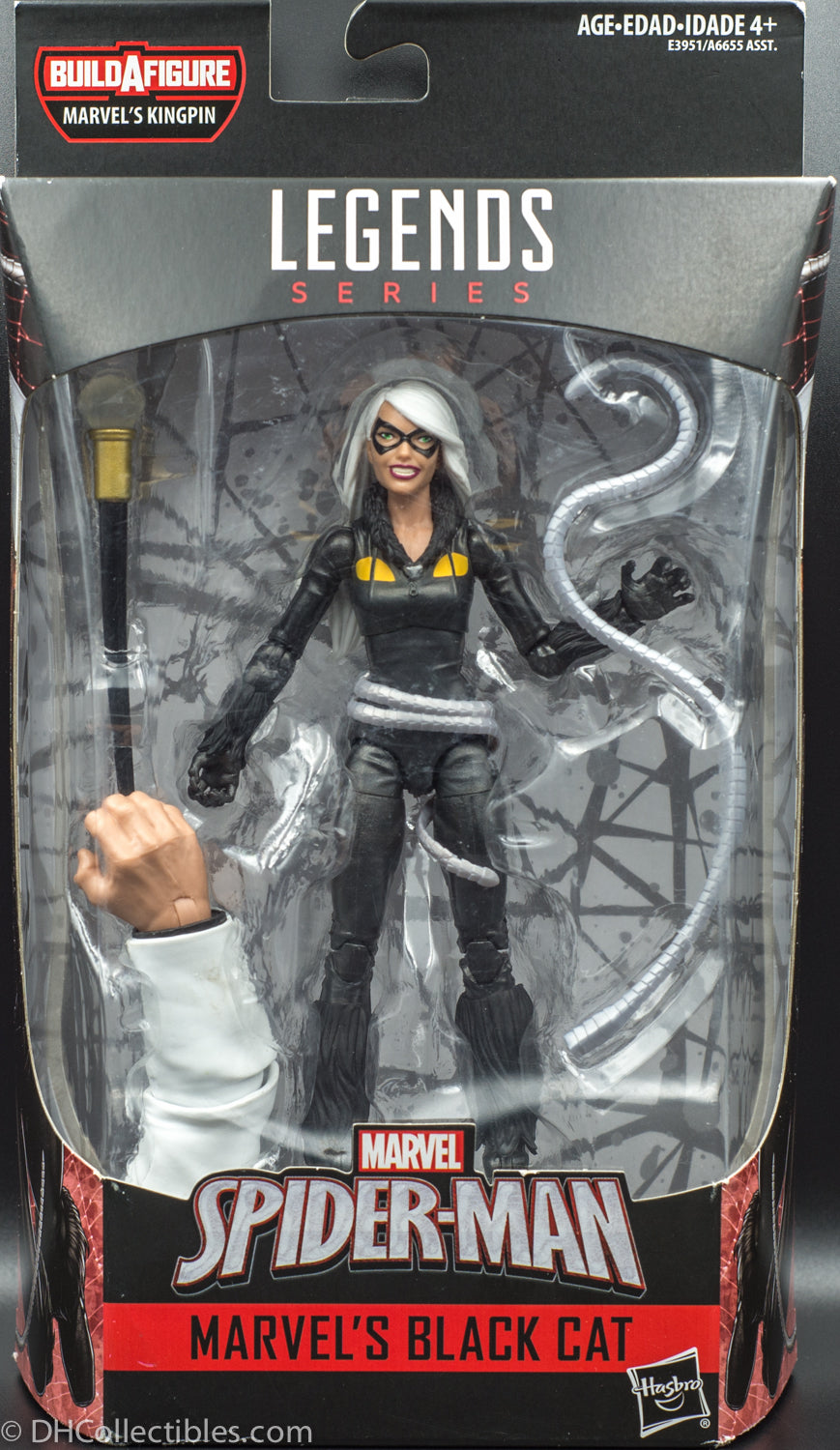 2018 Marvel Spider-Man Legends Series Black Cat BAF King Pin - Action Figure