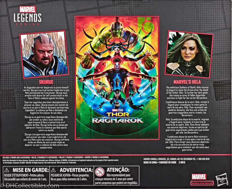 2018 Hasbro Marvel Legends Thor Ragnarok Series Skurge & Marvel's Hela Action Figures