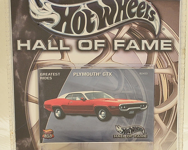Hot Wheels Hall of Fame Series Greatest Rides Plymouth GTX Yellow w/ Real Riders