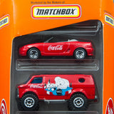 1998 Matchbox Coca-Cola Mattel Wheels 5 Pack Gift Set 1998 Diecast Cars