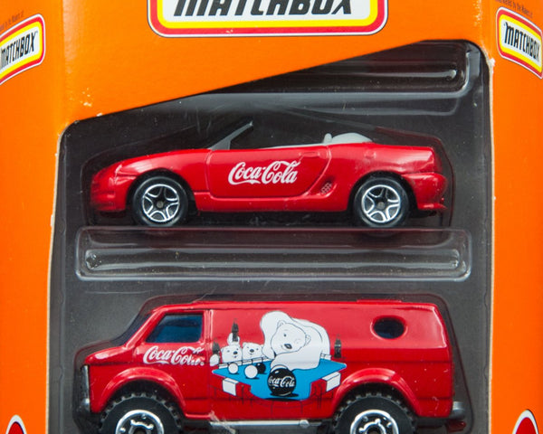 1998 Matchbox Coca-Cola Mattel Wheels 5 Pack Gift Set 1998 Diecast Cars