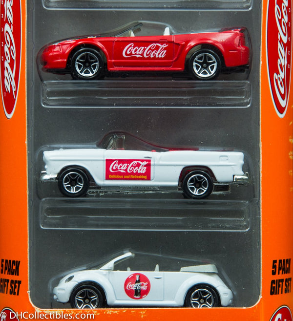 1998 Matchbox Coca-Cola Mattel Wheels 5 Pack Gift Set 1998 Diecast Cars