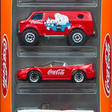1998 Matchbox Coca-Cola Mattel Wheels 5 Pack Gift Set 1998 Diecast Cars