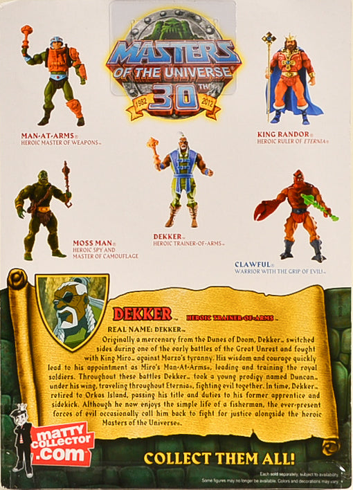 2012 Masters of the Universe Classics Dekker Action Figure