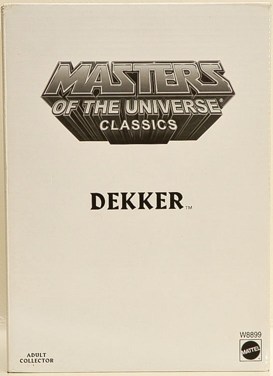 2012 Masters of the Universe Classics Dekker Action Figure