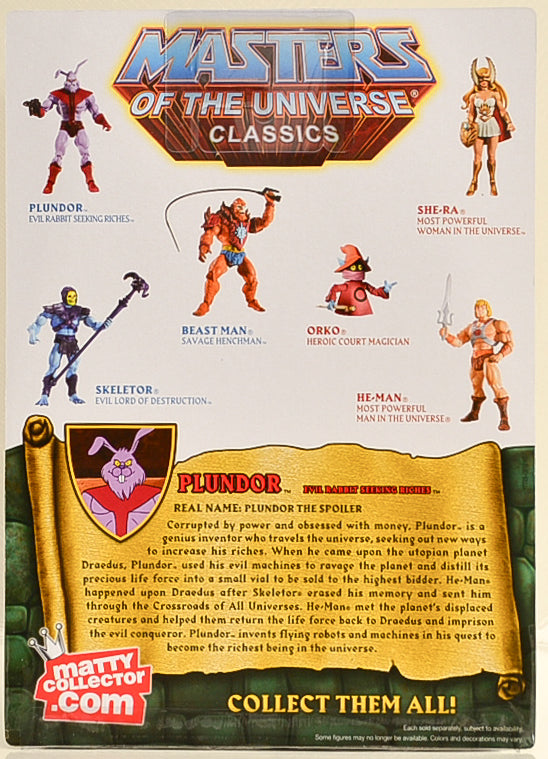 2013 Masters of the Universe Classics Club Eternia Plundor Action Figure