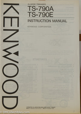 Kenwood TS-790A/E Amateur Radio Instruction Manual