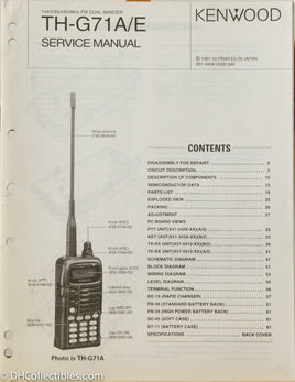 Kenwood TH-G71A/E Service Manual