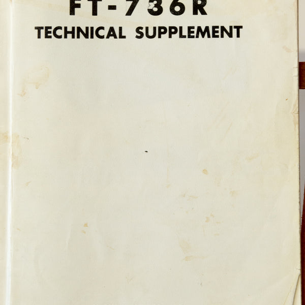 Yaesu FT-736R Amateur Radio Service Manual