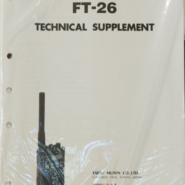 Yaesu FT-26 Service Manual